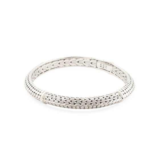ANNIKA WITT Silver Made In Bali Sterling Silver Weave Dots Bangle Bracelet